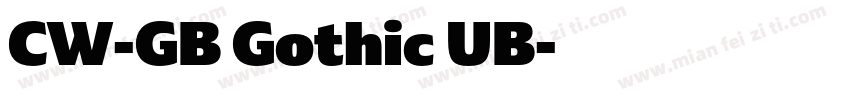 CW-GB Gothic UB字体转换